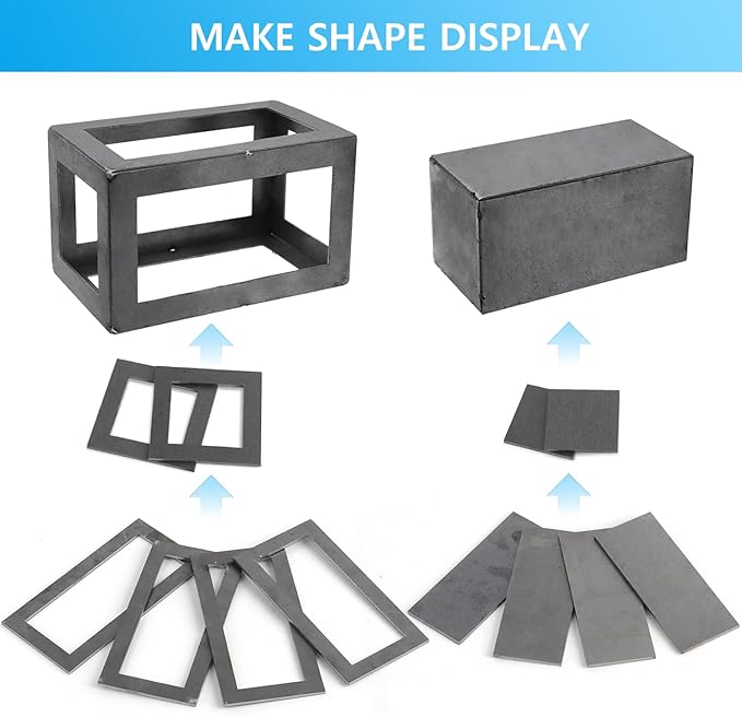 12 Pcs Welding Coupons 3" x 6" 11 Gauge (1/8") Mild Steel Welding Practice Cubes - Weld Training Kit for TIG, MIG & Arc/Stick Welding