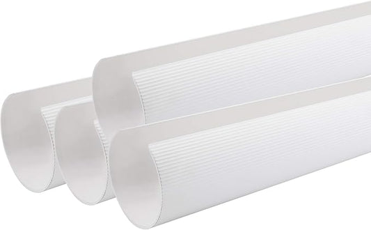 RecPro RV Patio Awning Cover Kit | 50" Segments Overlap to Protect Awning Fabric | White, Gray, or Tan | Kits Up to 24 Feet | Made in USA (4-pc - Fits Awnings up to 16ft, White)