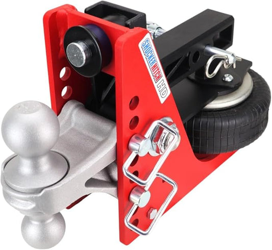 Shocker HD 20K Air Hitch with Silver Combo 2" & 2-5/16" Balls, Fits 2" Hitch - 20,000 lbs