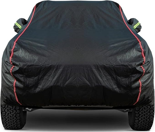 Breathable New Material, Waterproof Car Cover, Locks and Zipper Doors, Sunscreen Waterproof UV Prevention Snowproof Wind and Windproof,Suitable for Indoor Outdoor,for Pickup 230"-260",B9