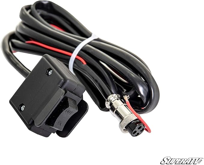 SuperATV 4500 lb Black Ops Winch with Heavy Duty Winch Mounting Plate for 2015+ Kawasaki Mule Pro FXT / 2016+ DX/DXT/FX/FXT Ranch Edition | 2018+ FXR | Complete Winch & Winch Mount Kit