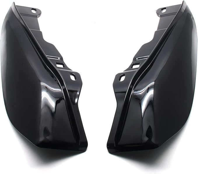 MZS Mid Frame Air Deflector, Touring Heat Shield Cover Accessories Black Left Right Set Compatible with Road Glide Electra Street Glide Road King 2009-2024