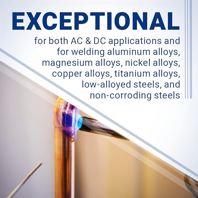 Midwest Tungsten Service TIG Welding Tungsten Electrodes 10-Pack (Blue - 2% Lanthanated Tungsten (WL20/EWLa-2), 3/32")