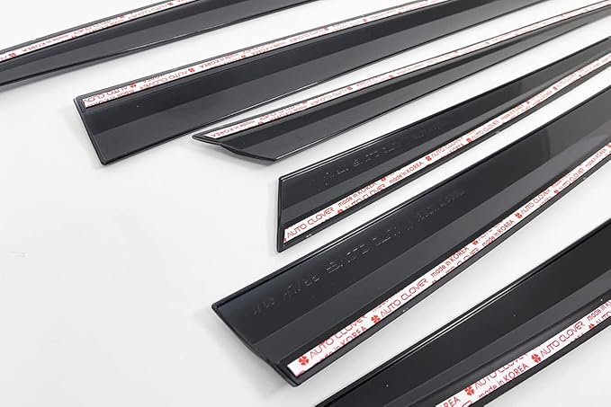 AUTOCLOVER Smoke Black Tinted Side Window Wind Deflectors 6p Compatible with 2023 All New Sportage, E260