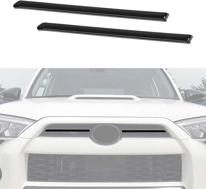 Jimen Compatible with Toyota 4Runner 2020-2022, Front Center Grille Inserts Cover Exterior Trim Accessories (Matte Black)
