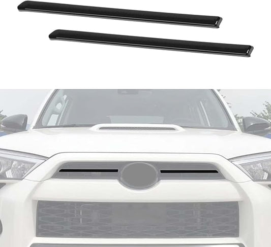 Jimen Compatible with Toyota 4Runner 2020-2022, Front Center Grille Inserts Cover Exterior Trim Accessories (Matte Black)