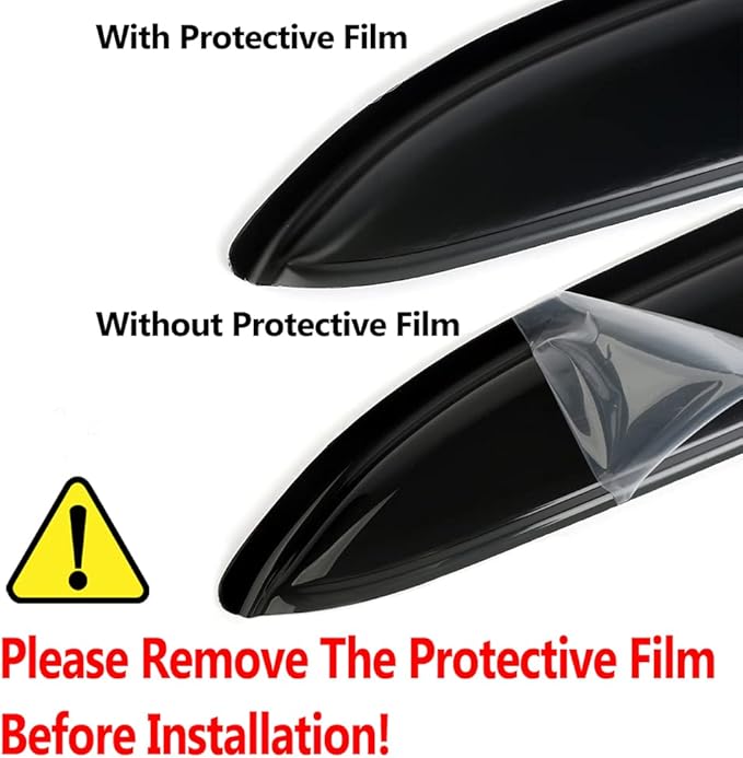 NI60 Side Window Wind Deflector,4pcs Outside Mount Style Nice Sun Rain Guards Set,Window Visors fit for 2017-2024 Nissan Armada