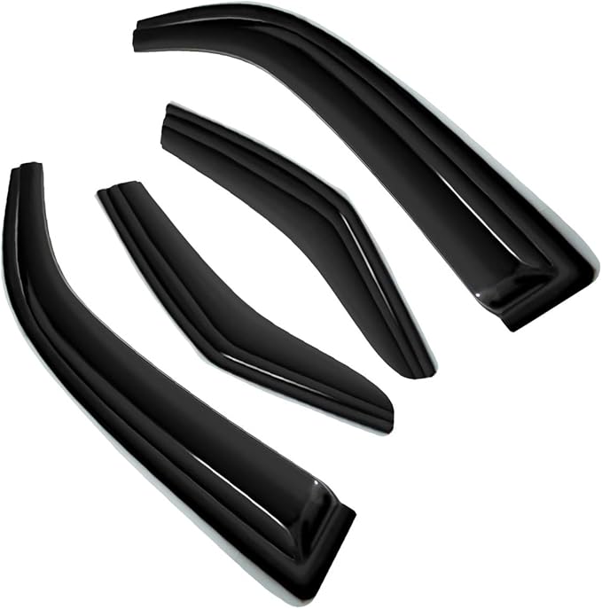 Tape On Sun Rain Guards Window Visor Wind Deflector Compatible with 15-17 Toyota Camry Sedan Smoke 4pc 94629