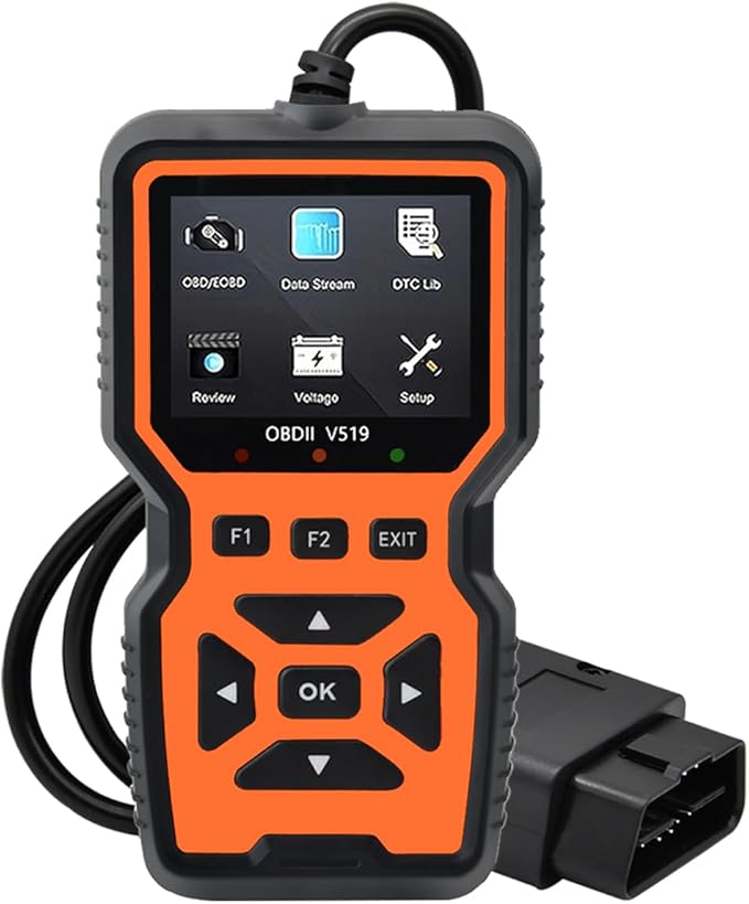 OBD2 Scanner Diagnostic Tool - Check Engine Light Code Reader, Reset Function, Data Stream, I/M Readiness, Full Features, Modes 6 & 8, for All 1996+ Vehicles, Automotriz Scanner