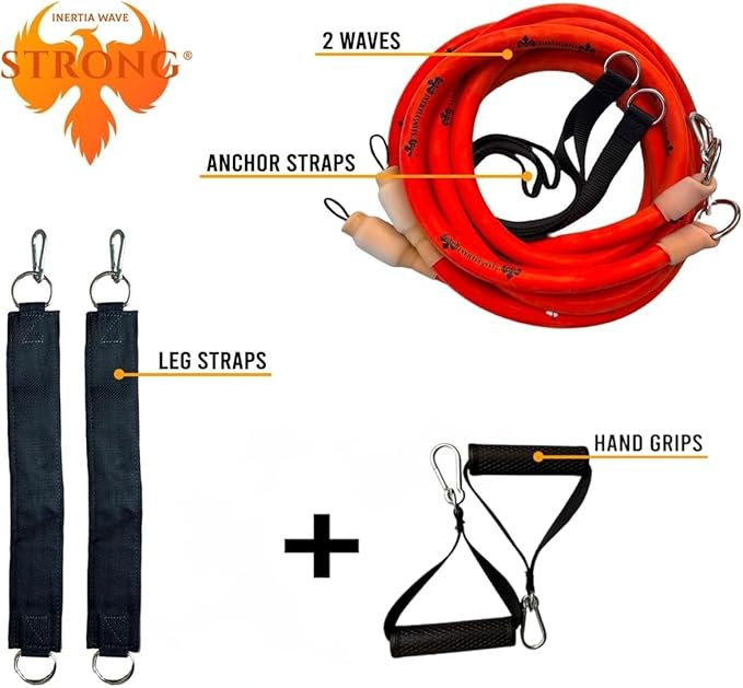 Strong Dynamic Rubber Battle Ropes Alternative for Home and Gym | Maximize Calorie Burn | Revolutionary Fitness Equipment for Abs and Full Body Workout