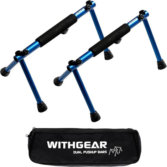 Push Up Bar – Folding Dip Bar for Home Workout, Lightweight & Portable Strength Training Equipment for Men & Women, Indoor & Outdoor Use (Hawk)