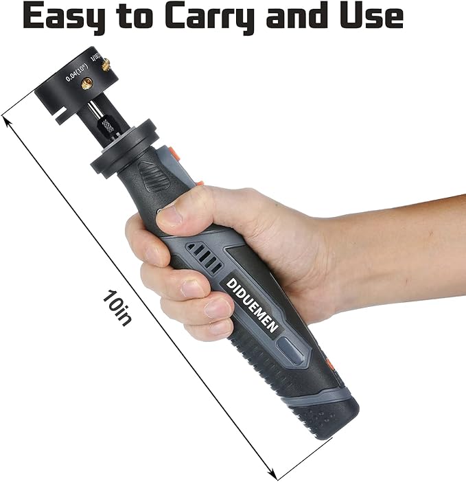 8V Handheld Without Debugging Tungsten Electrode Sharpener TIG Welding Rotary Tool with Flat Grinding Block, Cut-Off Slot, Multi-Angle & Offsets