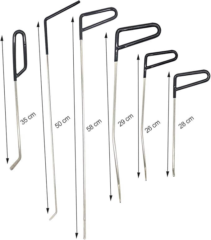 PDR Kit, Complete Dent Removal Tools Set with Rods for Hail Damage, Door Dings, Auto Body Repair