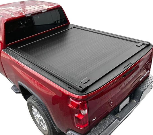 Syneticusa MR Retractable Hard Tonneau Cover Fits 2007-2025 Silverado/Sierra 1500 6'6" 79.4" Truck Bed Waterproof Accessories
