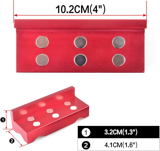66490 Oil Filter Cutting Tool with 3 Blades With Vise Jaws Pads,Oil Filter Cutter for Filter Cutting Range 1-3/4" to 5-3/4" Aluminum Red
