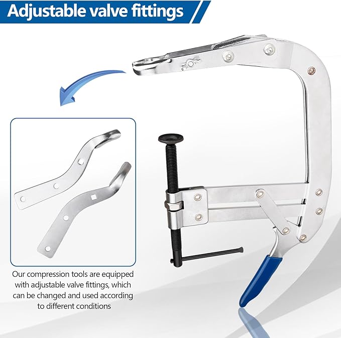 8inch Valve Spring Compressor, Valve Spring Compressor Tools, Valve Compressor Tool, Multi-Function Spring Pulling and Dismantling Tool, Suitable for Most Cars