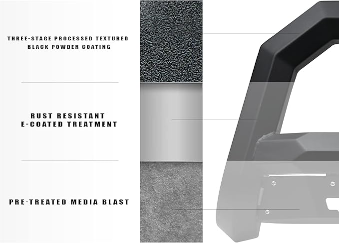 Armordillo 8712474 Rayden Series Bull Bar - Matte Black Fits 2020-2023 Chevy Silverado 2500 HD / 3500 HD