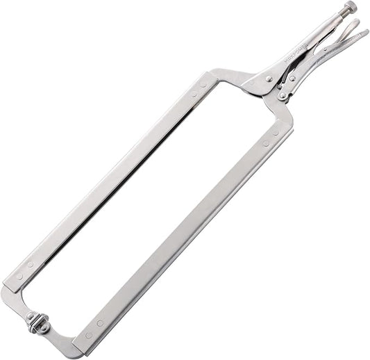 MAXPOWER 24-inch C Clamp Locking Pliers, Large Locking C Clamp with Grip Swivel Pads, MAX Jaw Capacity Up to 10"