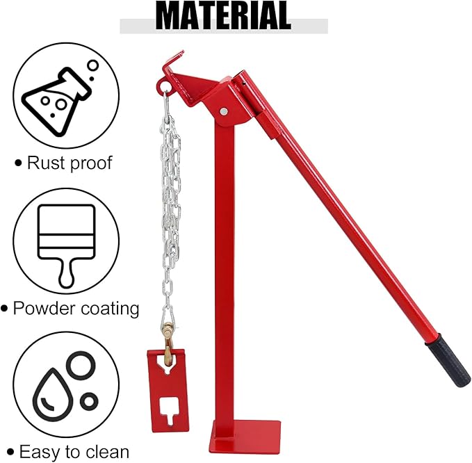 T Post Puller Fence Post Puller Heavy Duty Fence Post Puller with Lifting Chain & T Post Puller Plate Puller T Post Puller for Round Fence Posts T Stakes Sign Post & Tree Stump,Combined Type