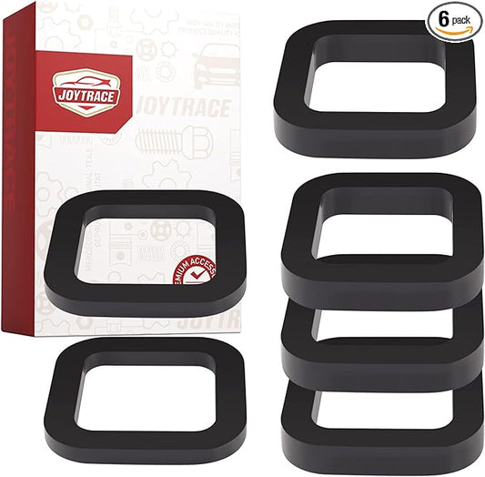 6 Pack - Multiple Size Combination，2 Inch Hitch Receiver Silencer Pad - Compatible with Most 2 Inch Trailer Hitch Receiver