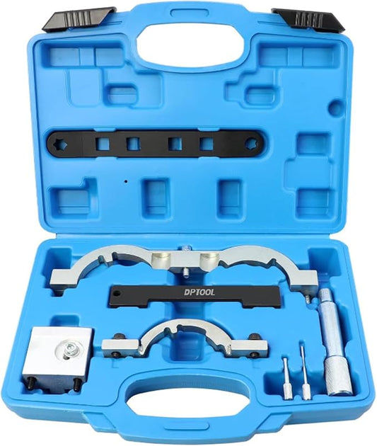 DPTOOL Turbo Engine Camshaft Timing Tool Kit Compatible with Vauxhall Opel Aveo Cruze Orlando 1.0 1.2 1.4 Engine 2009-2020 with Belt Tensioner Torx E14 Holding Wrench Replace EN-48488 EN-953-A