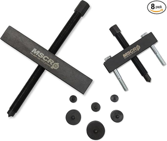 522 Large Gear and Pulley Puller + 7393 Gear and Pulley Puller with 5-1/2" Long Forcing Screw + 8056 Shaft Protectors Set for Timing Gears and Fan Pulleys