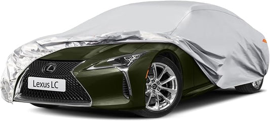 Waterproof Car Cover for Lexus LC (2017-2024), 5 Layers Compatible with Lexus LC All Weather, Snowproof Windproof Rain Ice Sun UV Protection