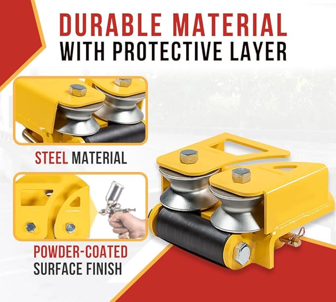 Mytee Products Quick Installation Side Puller Recovery Tool for Vehicle Towing & Angled Winching - 9,000 lbs WLL Powder Coated Steel Compatible with Steel & Aluminum Flatbed Trailers