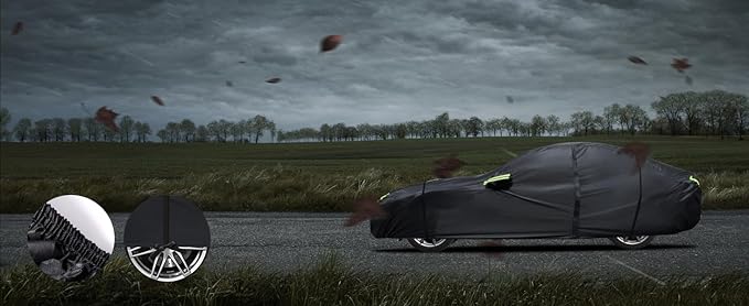 Car Cover Custom Fit for Mazda Miata MX-5 1989-2025,6 Layers Truck Cover Waterproof All Weather for Automobiles,Outdoor Full Exterior Cover,Rain, Sun, Wind Protection,Black