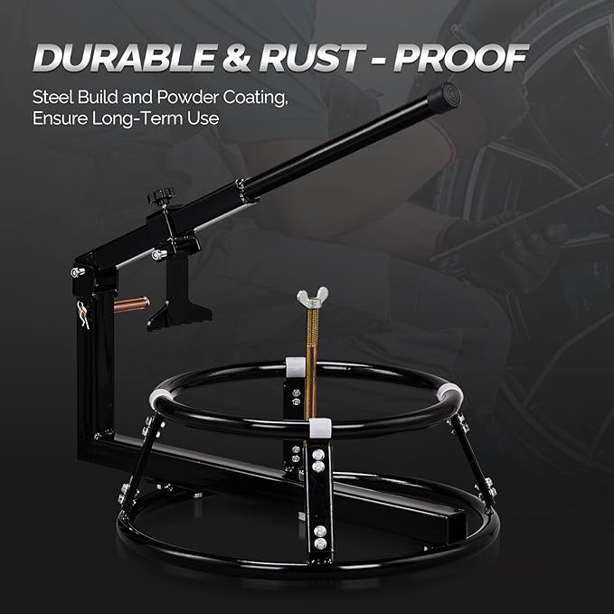 TUFFIOM Tire Change Stand for 16-21in Tires, Motorcycle Tire Changer, Dirt Bike Changing Stand Mount, Off-Road Vehicle Bead Breaker