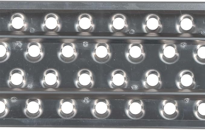 Mytee Products Aluminum Steps Replacement Part for 15" Wide Saddle Tool Box – 2 Pc Set, 12-Gauge Punched Plate Design, Bolt-On Installation, Anti-Slip Grip, Solid Welded Seams, Corrosion Resistant