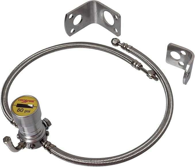 Crossfire Dual Tire Pressure Equalization System, 80 PSI, one per pkg. (CF80STABT)