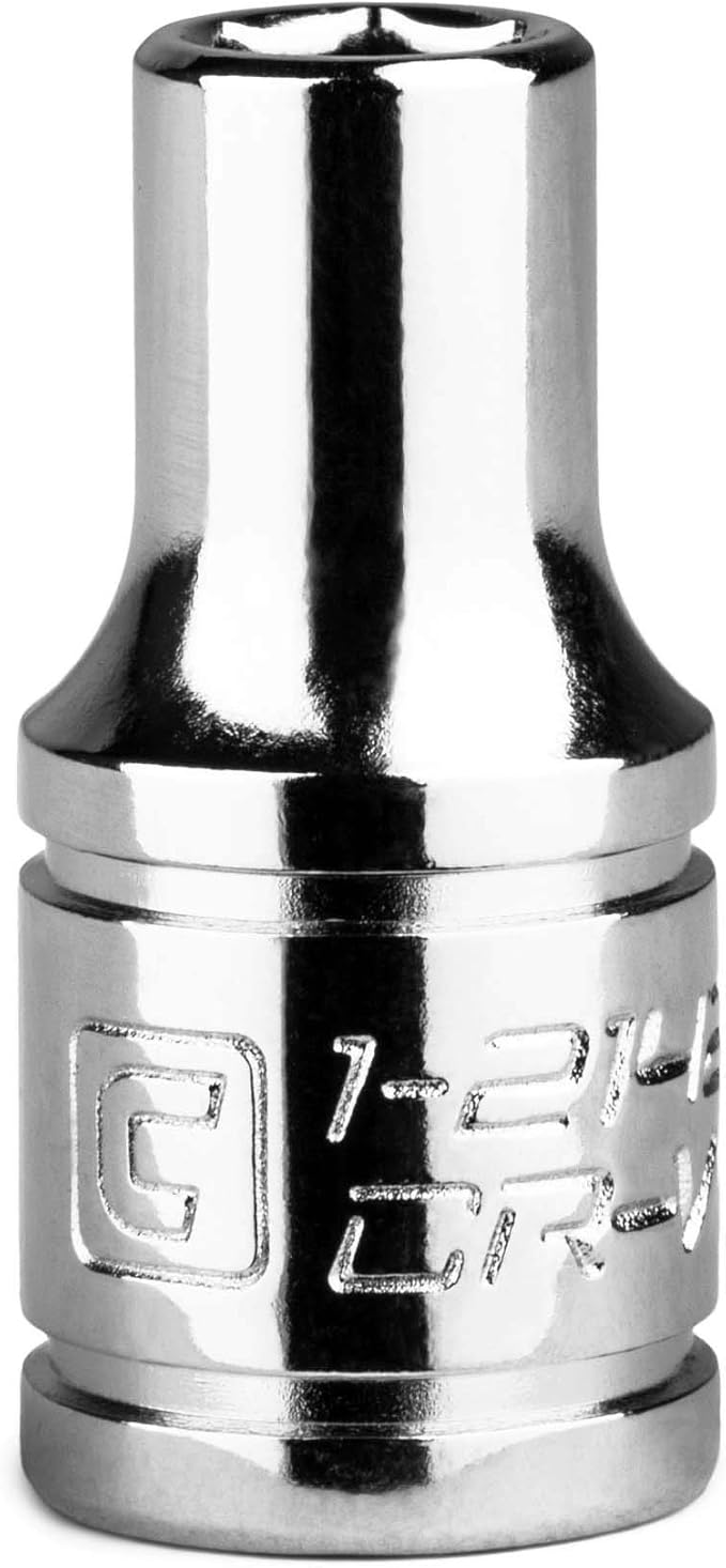 Capri Tools 5 mm Shallow Socket, 1/4-Inch Drive, 6-Point, Metric
