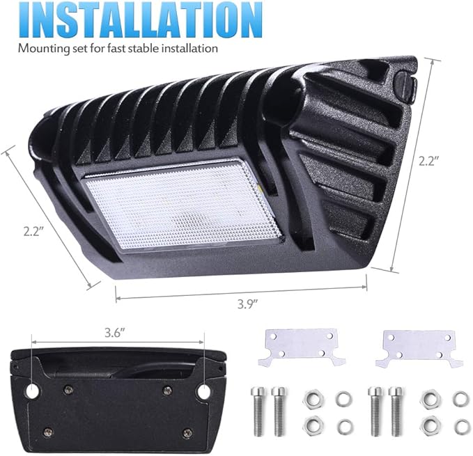 MICTUNING RV Porch Light 12V - Waterproof Exterior Utility Lighting for RVs, Trailers, Campers (2-Pack)