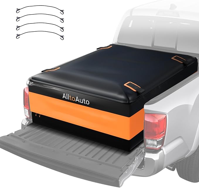 Truck Bed Cargo Bag Plus, 38 Cubic Feet (58''x49''x23''), 100% Waterproof Heavy Duty PVC, Fits Any Truck, Simple and Convenient for Installation
