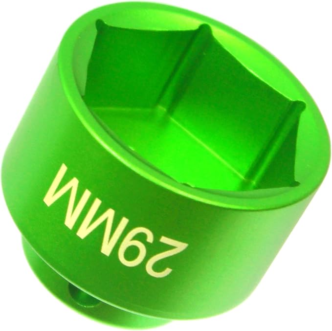 29mm oil filter socket wrench, 1-1/8 Inch-Aluminum low profile 6-point 3/8" Drive,for Dodge Cummins Housing Canister Cap,for also other 29mm fuel filter/oil filter Cap Removal Tool