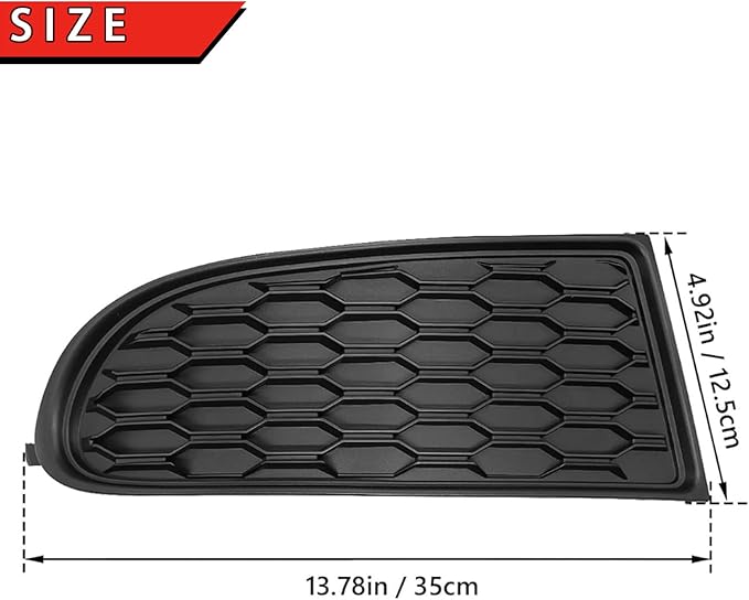 2PC Fog Light Covers for Dodge Journey 2011-2020,1 Pair Left & Right,Black Bumper Grille Insert (Black Style)