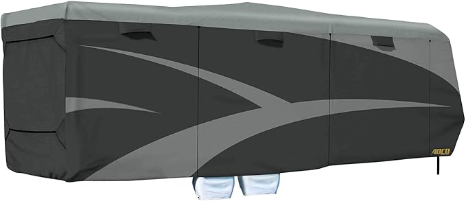 ADCO 52275 Toy Hauler Designer Series SFS AquaShed Cover, Fits 30'1" - 33'6" Trailers, Gray