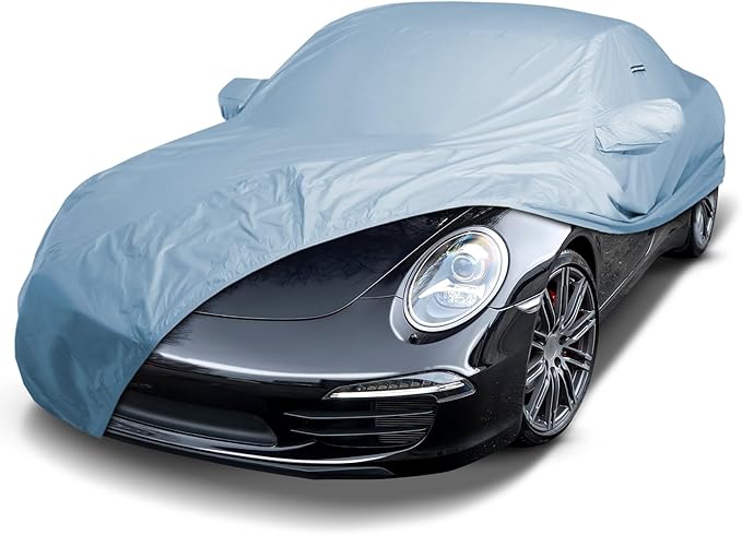 iCarCover Custom Car Cover for 1999-2024 Porsche 911, Waterproof All-Weather Rain Snow UV Sun Protector Full Exterior Indoor Outdoor Car Cover with Strap