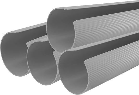 RecPro RV Patio Awning Cover Kit | 50" Segments Overlap to Protect Awning Fabric | White, Gray, or Tan | Kits Up to 24 Feet | Made in USA (4-pc - Fits Awnings up to 16ft, Gray)