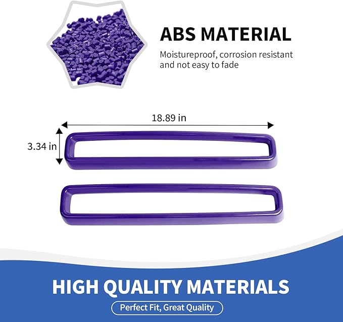 Front Grille Inserts Grill Guard Compatible with 2015-2024 Dodge Challenger Exterior Accessories, Purple