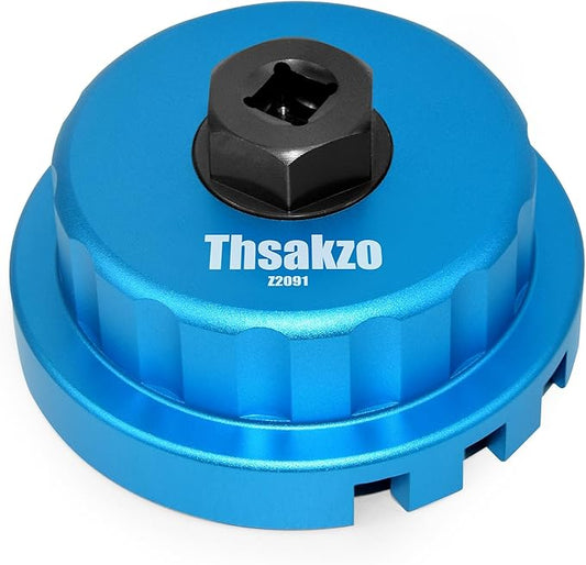 Heavy Duty Oil Filter Wrench 64mm 14 Flute/4 Slots Compatible with Toyota, Lexus, and Scion Vehicles Equipped with 2.5L to 5.7L engines Precision CNC Machined Aluminum Oil Filter Removal Tool