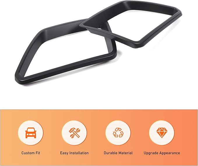 Car Front Bumper Grille Cover Trim Compatible with Pontiac G8 08-09/Holden Commodore 06-12 ABS Front Grille Bumper Grill protective cover decorative accessories (Matt black)