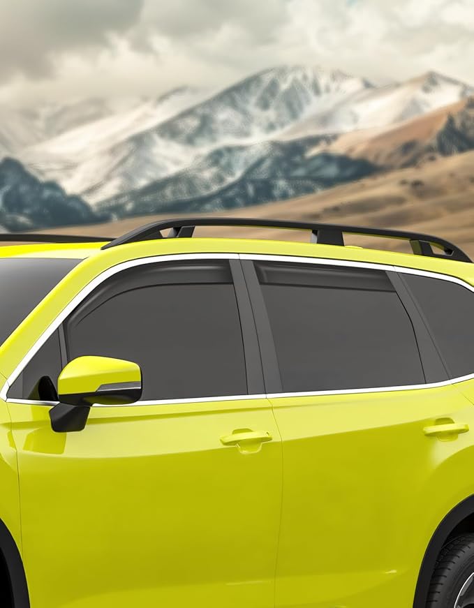 in-Channel Window Rain Guards Intended for Subaru Forester 2019-2024 Extra Durable Side Window Deflectors Rain Guard Window Visor Vent Visors Vent Shades Exterior Car Accessories - 4 pcs