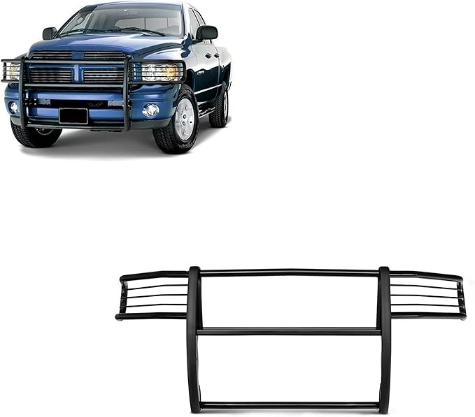 Black Horse Grille Guard Modular Black Compatible with 2003-2006 Chevrolet Silverado 1500|2007-2007 Chevrolet Silverado 1500 HD Classic-17GT25MA