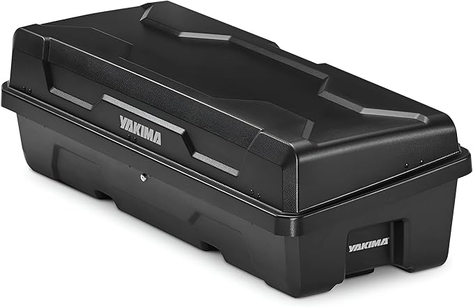 Yakima Hard Shell Cargo Box, Vehicle Rooftop Travel & Storage Gear Case, Carrier for Cartop or Truck Bed, 10 Cubic Feet, DeepSpace 10, Black