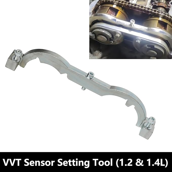 DPTOOL Turbo Engine Camshaft Timing Tool Kit Compatible with Vauxhall Opel Aveo Cruze Orlando 1.0 1.2 1.4 Engine 2009-2020 with Belt Tensioner Torx E14 Holding Wrench Replace EN-48488 EN-953-A