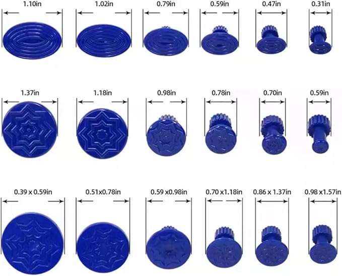 126pcs Car Body Dent Removal Pulling Tabs,Dent Puller Tabs,Paintless Repair Tool,Glue Tabs for Automobile Dent Repair Hail Damage Removal Tools