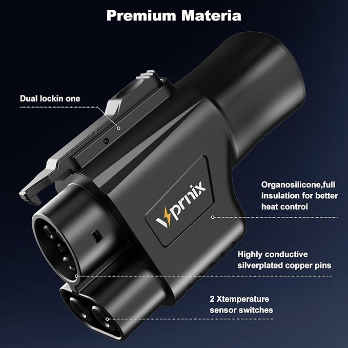 Tesla Charger Supercharger Adapter, NACS to CCS Adapter [Max 500A,1000V] Suitable for Charging Ford, Mustang, GM, Rivian, Volvo and Polestar Electric Vehicles at Tesla Supercharger (NACS to CCS)