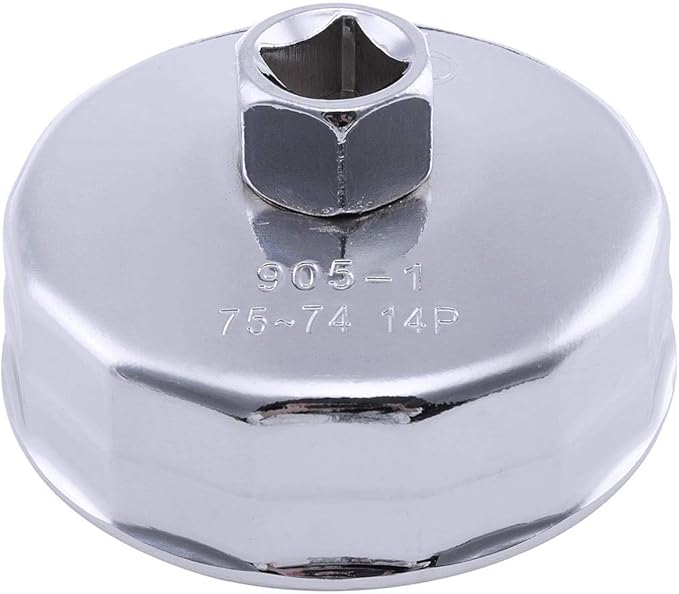 74mm 14 Flutes Oil Filter Socket Wrench Cup Cap Removal Tool for Audi Toyota VW